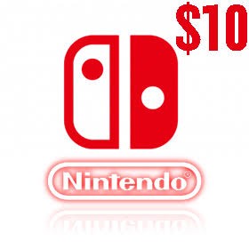 گیفت کارت 10 دلاری نینتندو امریکا Nintendo E Shop
