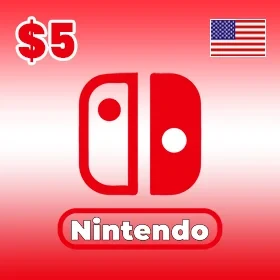 گیفت کارت 5 دلاری نینتندو امریکا Nintendo E Shop