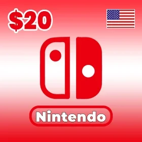 گیفت کارت 20 دلاری نینتندو امریکا Nintendo E Shop