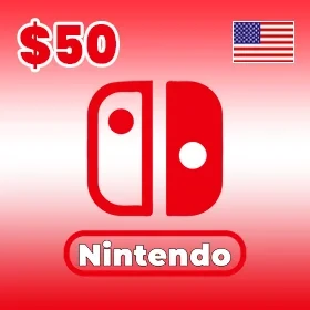 گیفت کارت 50 دلاری نینتندو امریکا Nintendo E Shop
